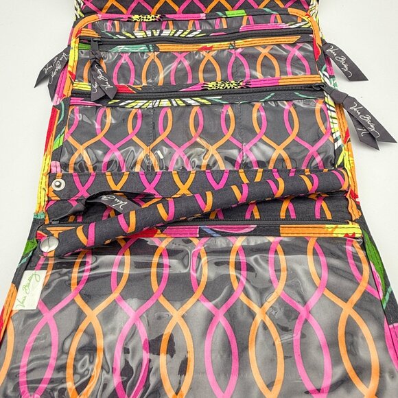 Vera Bradley Fold-Up Organizer - Jewelry, Toiletries, Travel Case - Jazzy Blooms - Picture 6 of 10